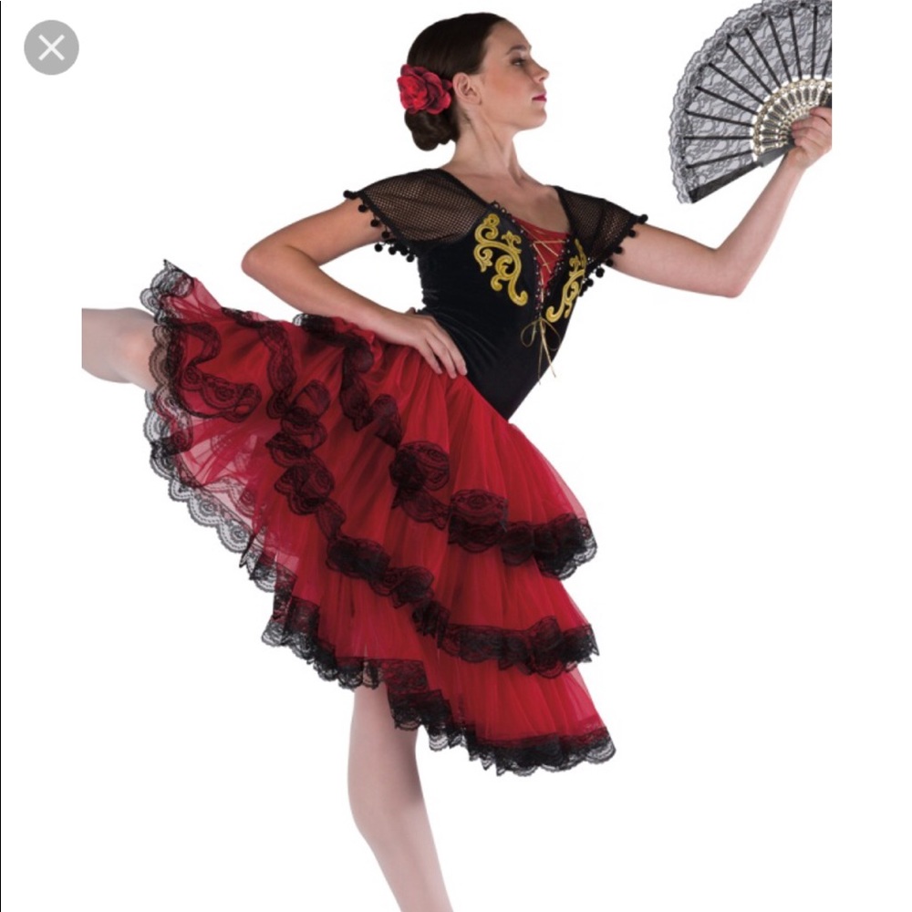 Girls ballet costume.  Style 17361. Maja Flamenco